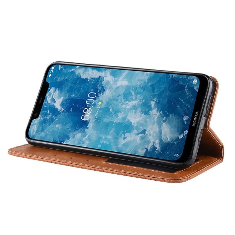 Nokia 8.1 - Étui style cuir Le Cirénius