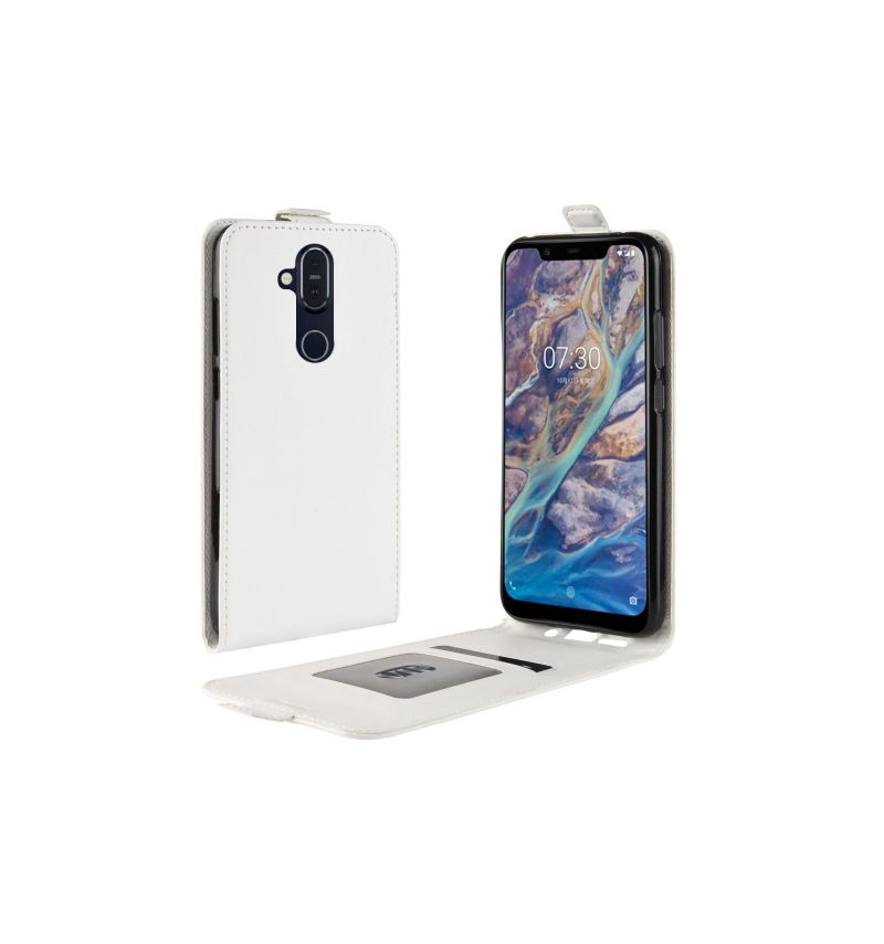 Nokia 8.1 - Housse simili cuir avec rabat verticale