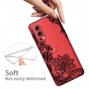 Coque OnePlus Nord 2 5G fleur dentelle