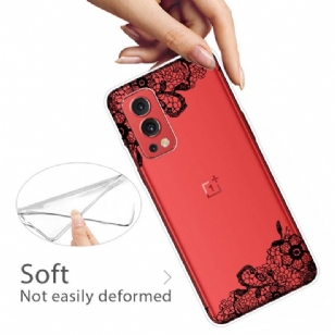 Coque OnePlus Nord 2 5G fleur dentelle