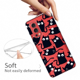 Coque OnePlus Nord 2 5G Illustration de Chats Noirs