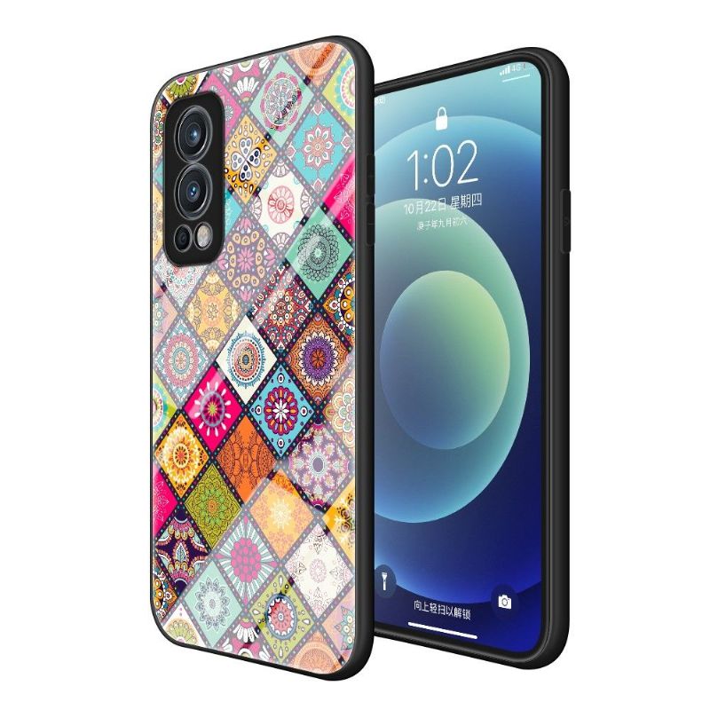 Coque OnePlus Nord 2 5G Kaleidoscope Mandala avec support