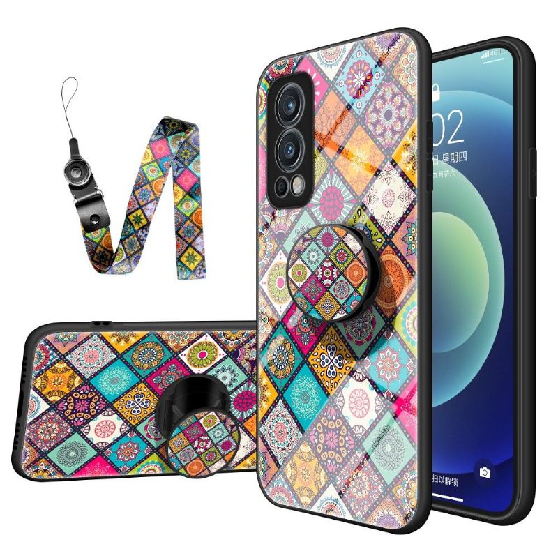 Coque OnePlus Nord 2 5G Kaleidoscope Mandala avec support