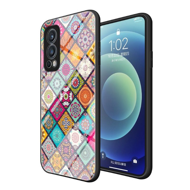 Coque OnePlus Nord 2 5G Kaleidoscope Mandala avec support