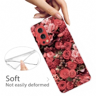 Coque OnePlus Nord 2 5G Red Flower