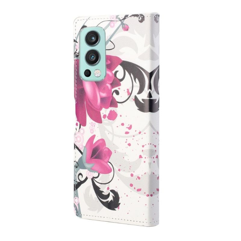 Housse OnePlus Nord 2 5G Fleurs de lotus