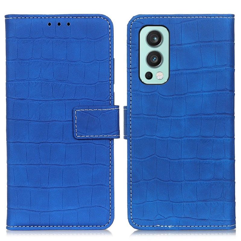 Housse OnePlus Nord 2 5G Simili Cuir Aspect Croco