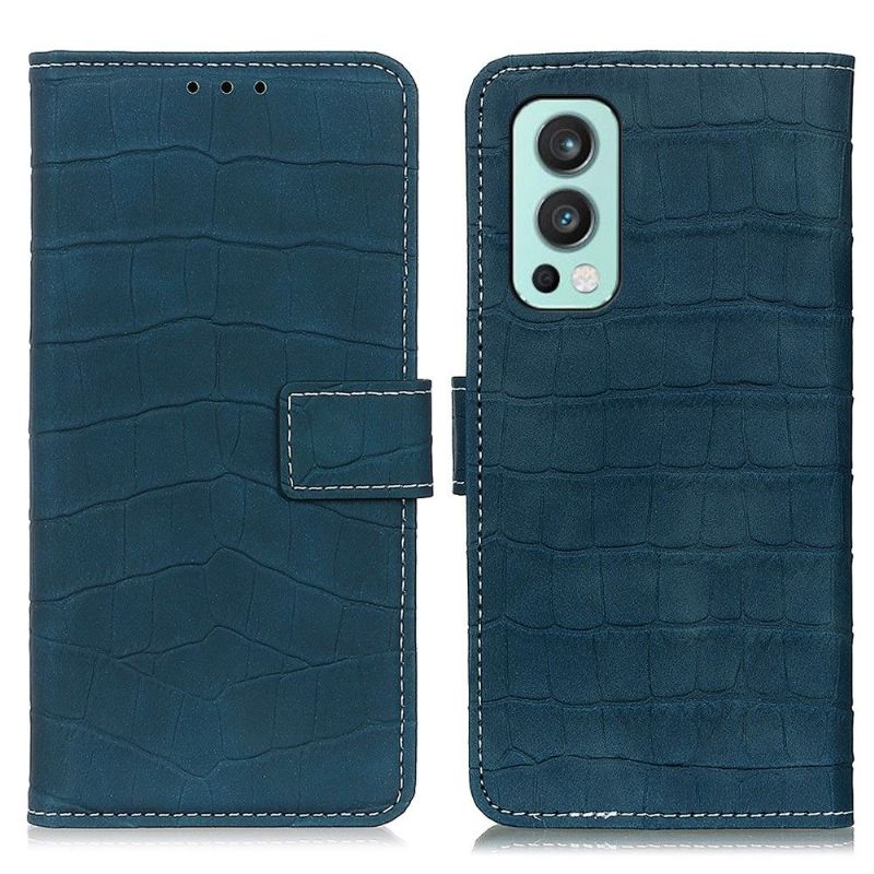 Housse OnePlus Nord 2 5G Simili Cuir Aspect Croco