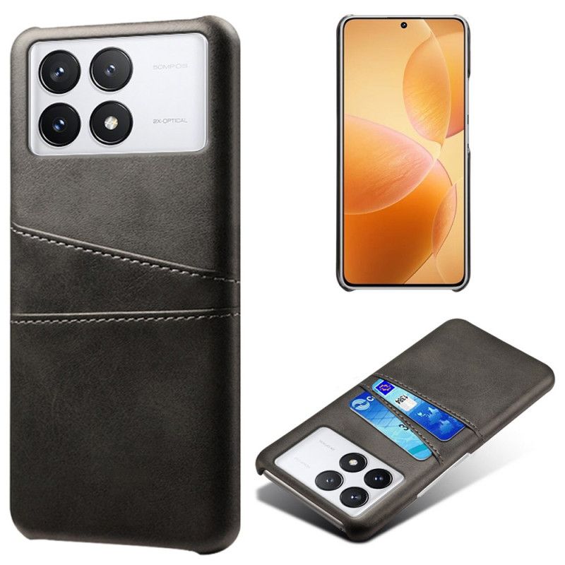 Coque Poco X6 Pro 5G Effet Cuir Porte-Cartes