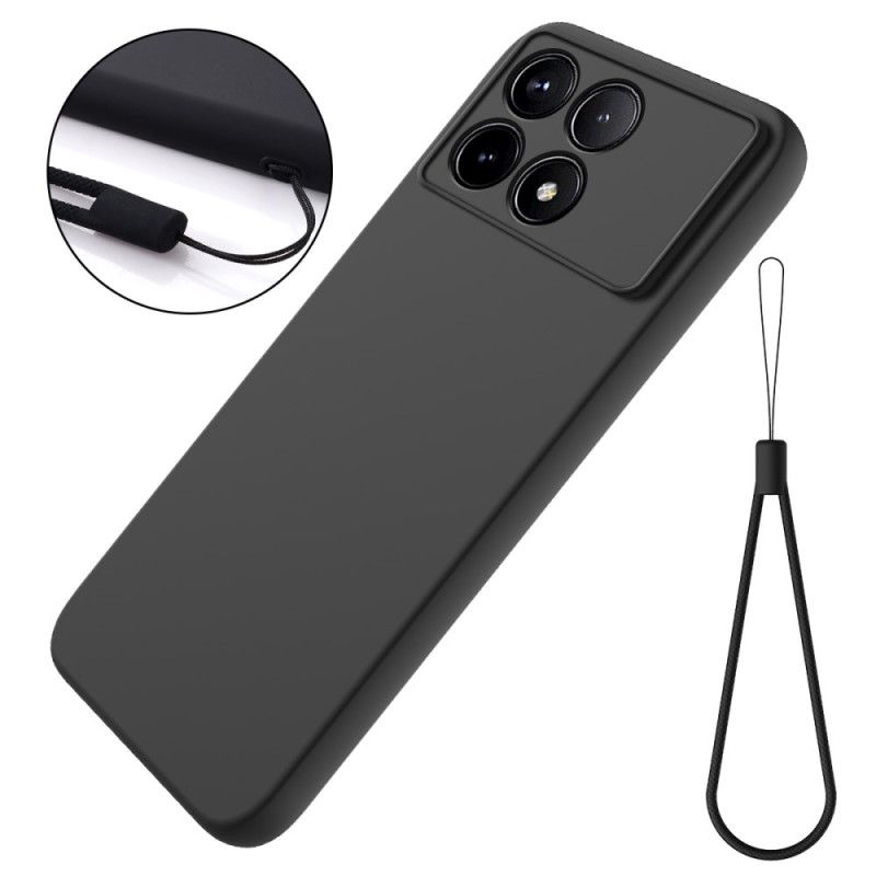 Coque Poco X6 Pro 5G Silicone Liquide à Lanière