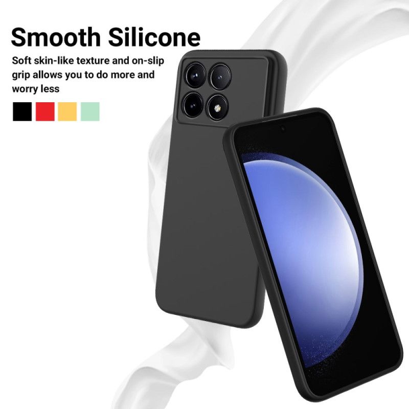 Coque Poco X6 Pro 5G Silicone Liquide à Lanière