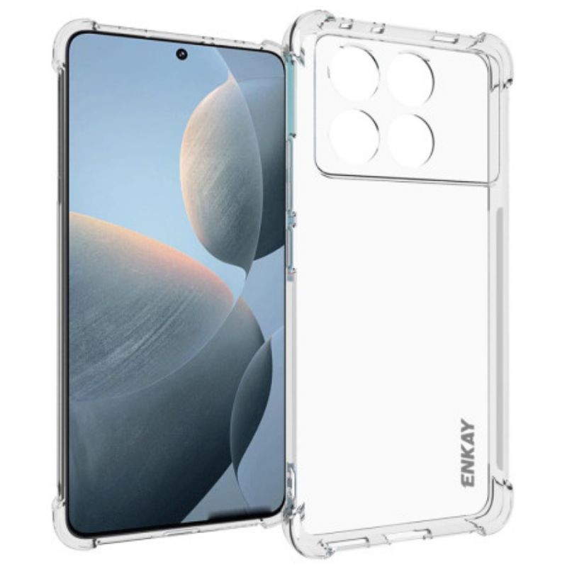 Coque Poco X6 Pro 5G Transparent Coins Renforcés ENKAY