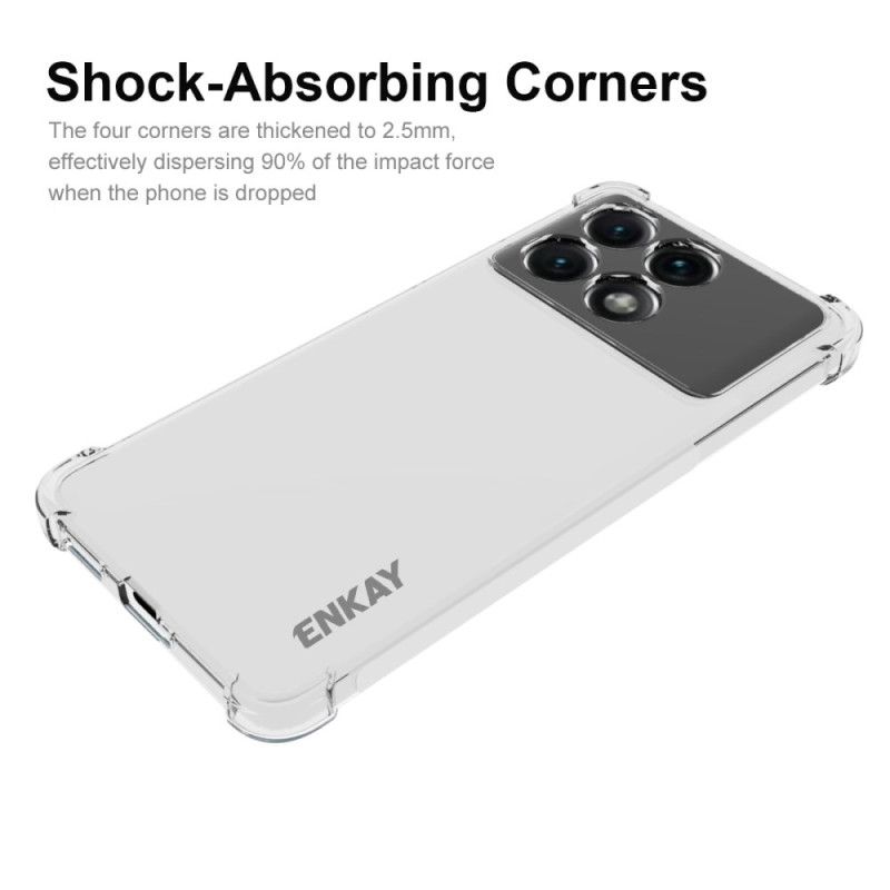 Coque Poco X6 Pro 5G Transparent Coins Renforcés ENKAY