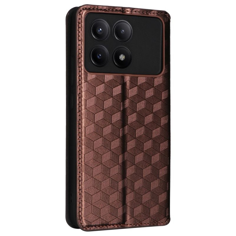 Flip Cover Poco X6 Pro 5G losanges 3D