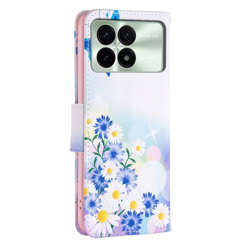 Housse Poco X6 Pro 5G Papillon et Fleurs