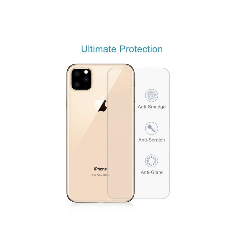 2 protections arrière en verre trempé pour iPhone 11 Pro