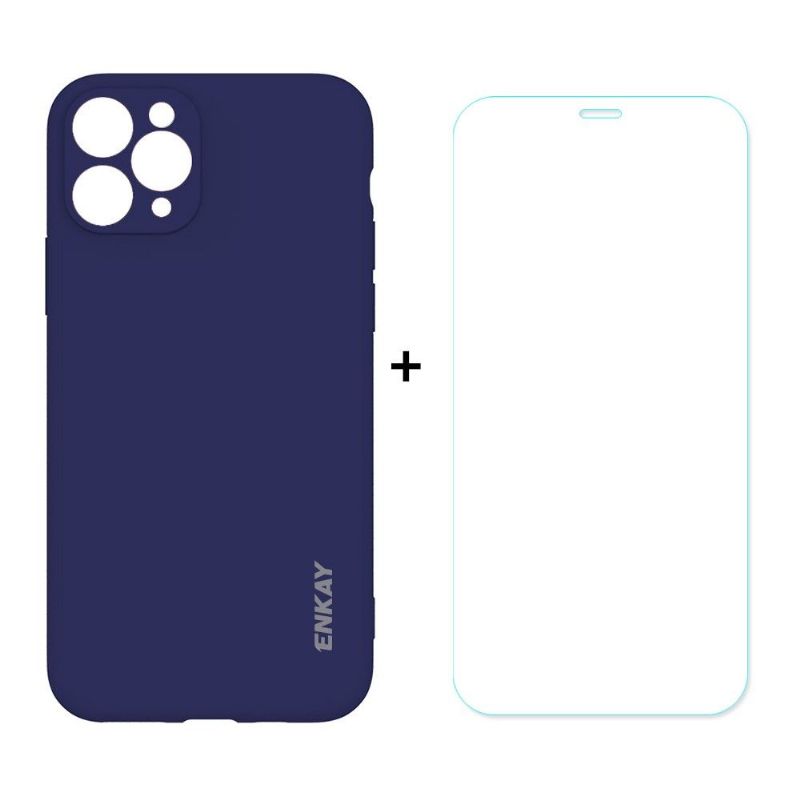 Coque + Film protecteur en verre trempé pour iPhone 11 Pro