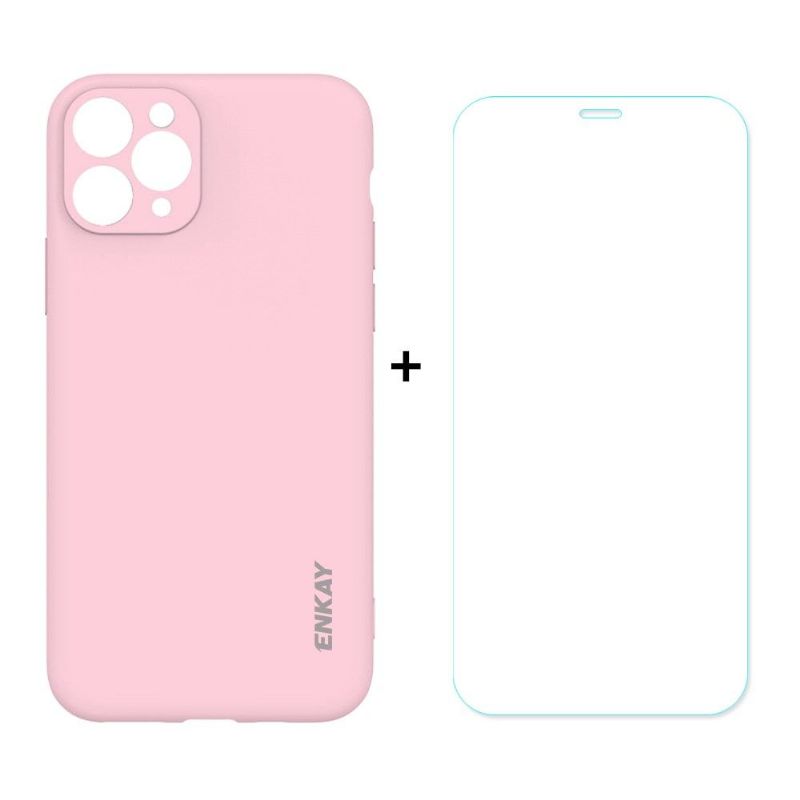 Coque + Film protecteur en verre trempé pour iPhone 11 Pro