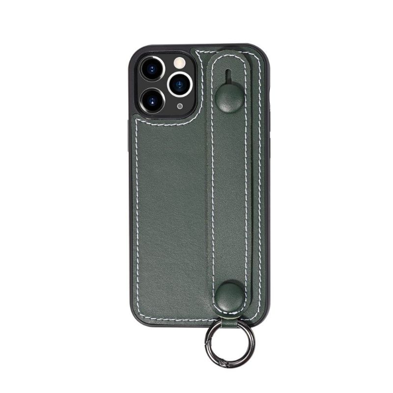 Coque iPhone 11 Pro Strap coutures simili cuir