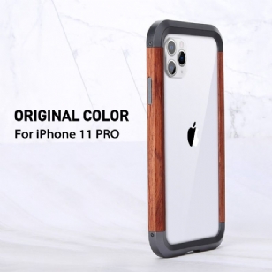 iPhone 11 Pro - Coque bois et métal