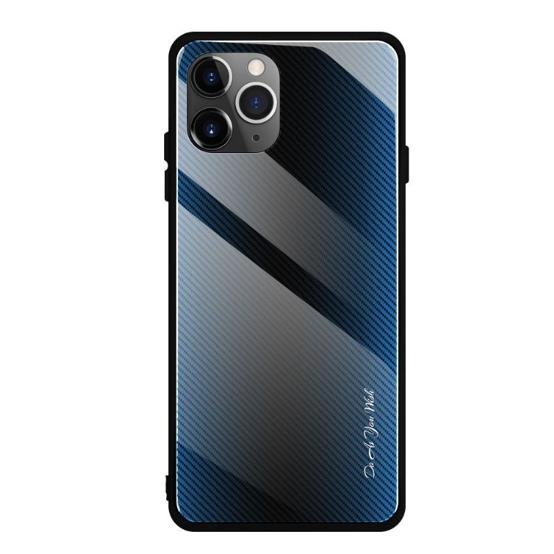 iPhone 11 Pro - Coque dos en verre carbone