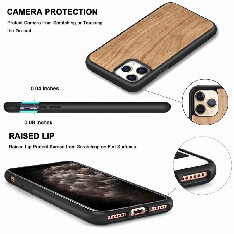 iPhone 11 Pro - Coque premium Bois