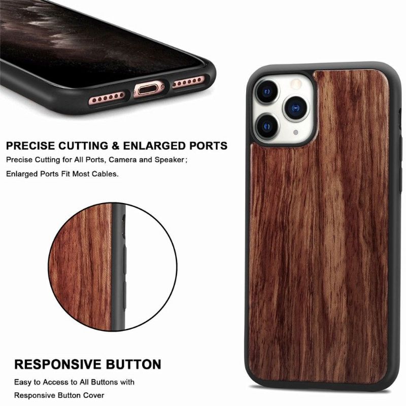 iPhone 11 Pro - Coque premium Bois