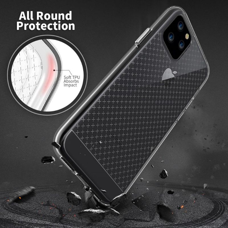 iPhone 11 Pro - Coque transparente multiples croix