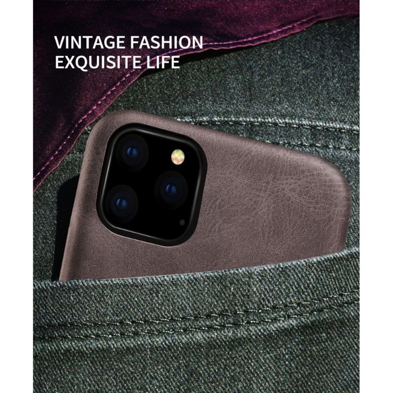 iPhone 11 Pro - Coque vintage serie imitation cuir