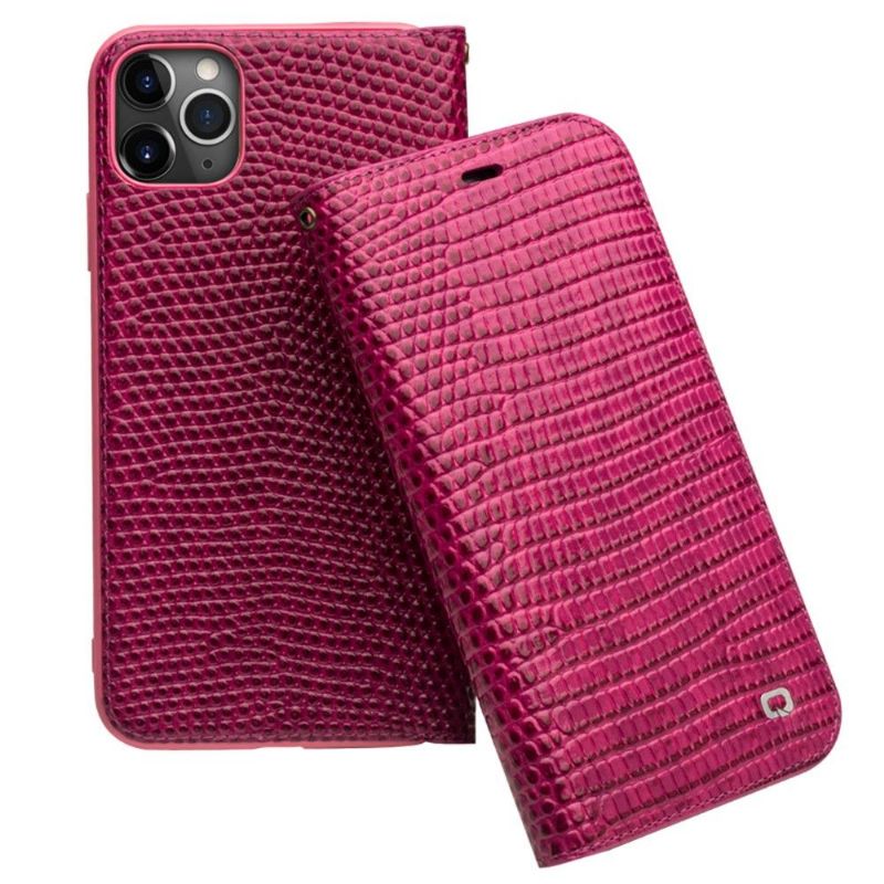 iPhone 11 Pro - Housse cuir véritable effet croco