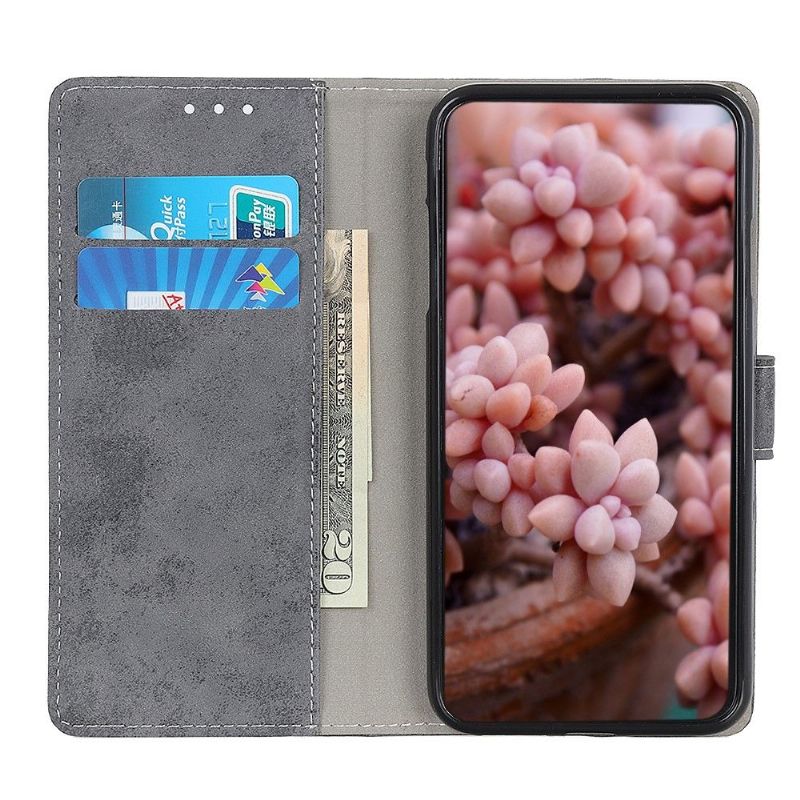 Housse OnePlus 8T Cyrius simili cuir vintage