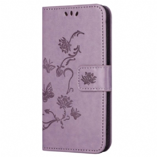 Housse Honor 200 Lite Papillons et Fleurs à Lanière