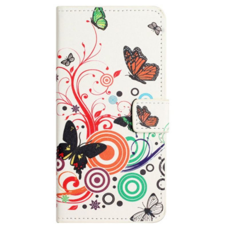 Housse Honor 200 Lite Papillons sur Fond Blanc