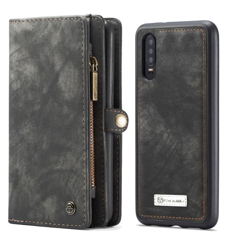 Huawei P30 - Coque et housse porte cartes 2-en-1 - Noir