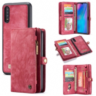 Huawei P30 - Coque et housse porte cartes 2-en-1 - Rouge