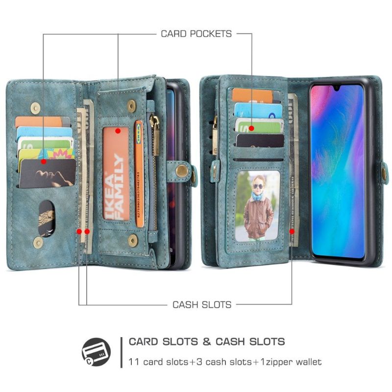 Huawei P30 - Coque et housse porte cartes 2-en-1 - Vert