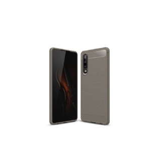 Huawei P30 - Coque gel carbone brossée