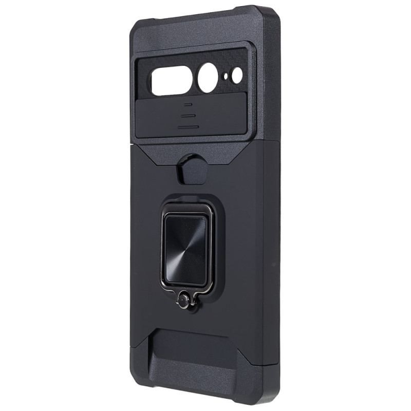 Coque Google Pixel 7 Pro Anneau-Support et Porte-Carte