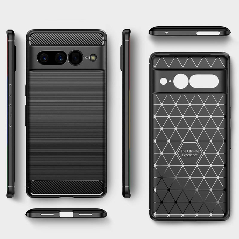 Coque Google Pixel 7 Pro Fibre Carbone Brossée