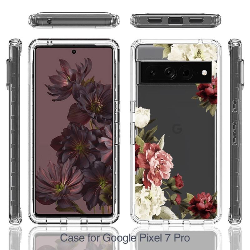 Coque Google Pixel 7 Pro Transparente Fleurs