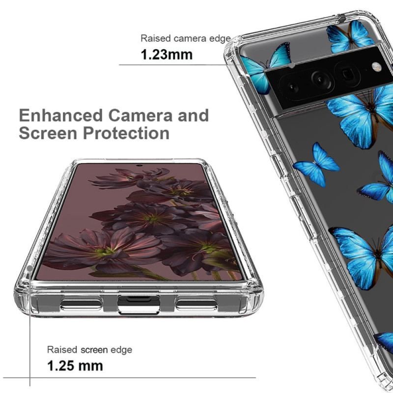 Coque Google Pixel 7 Pro Transparente Papillons