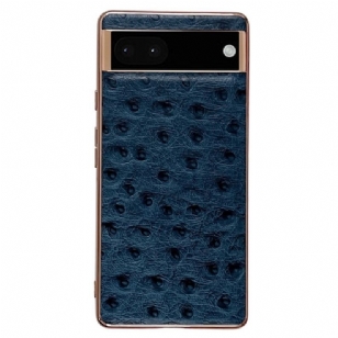 Coque Google Pixel 7 Pro Véritable Cuir Style Autruche