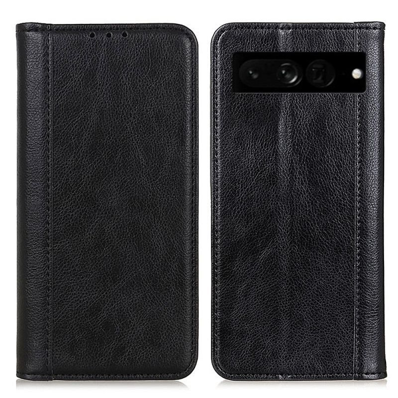 Flip Cover Google Pixel 7 Pro Cuir Fendu