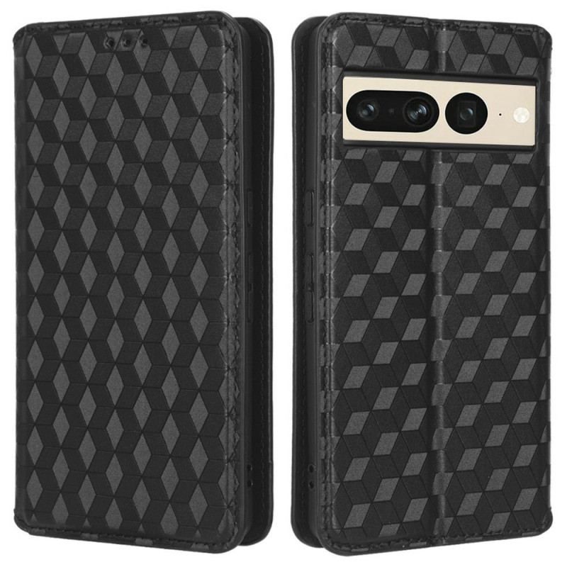 Flip Cover Sony Google Pixel 7 Pro Cubes 3D