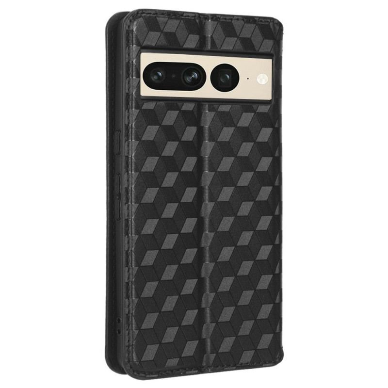 Flip Cover Sony Google Pixel 7 Pro Cubes 3D