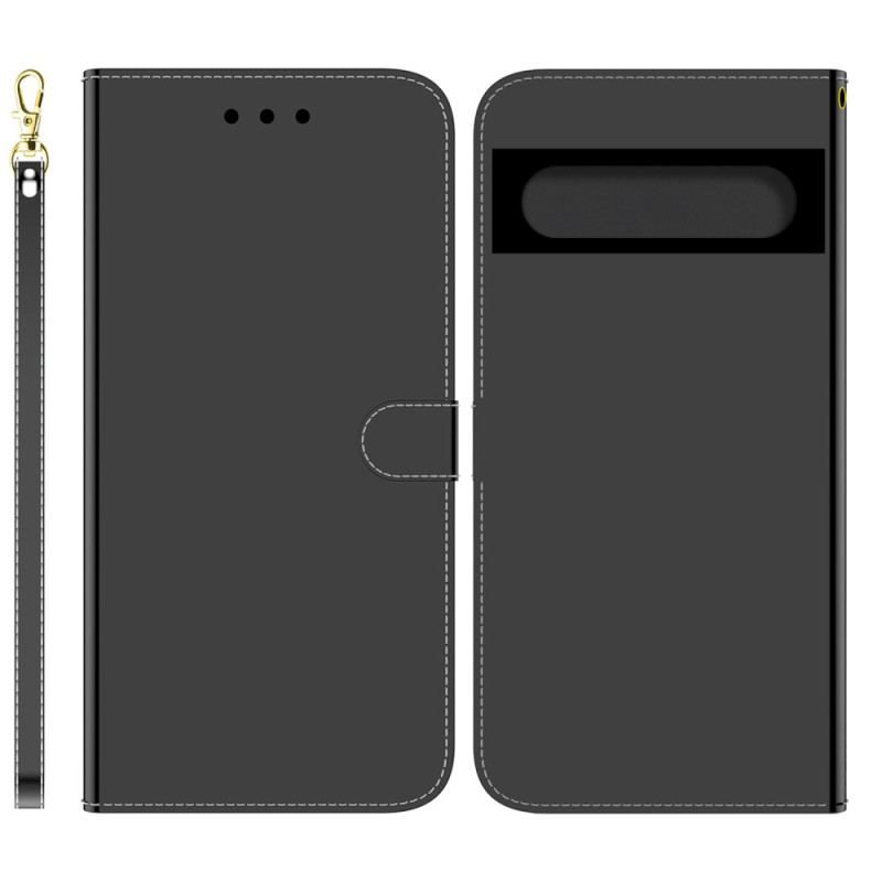 Housse Google Pixel 7 Pro Simili Cuir Couverture Miroir