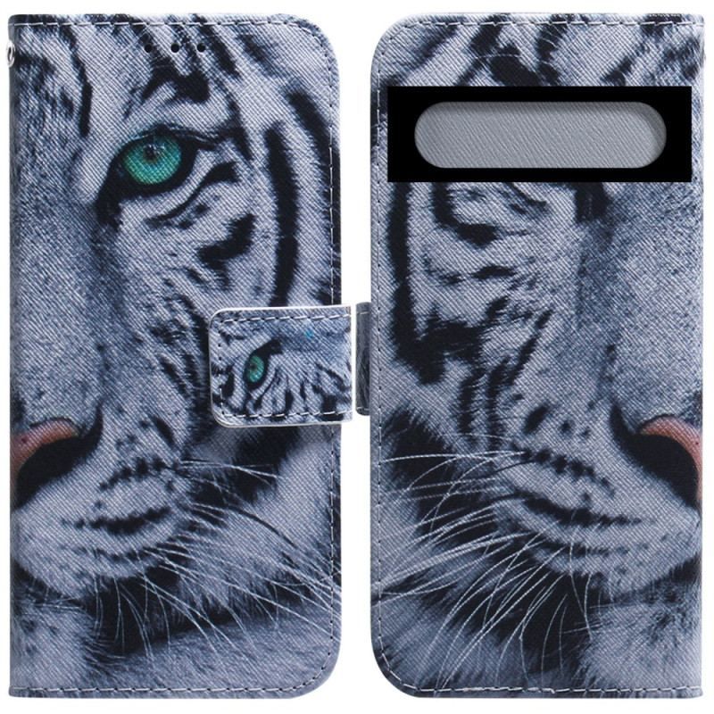 Housse Google Pixel 7 Pro Tigre Blanc