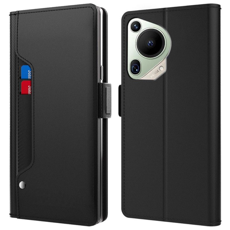 Housse Huawei Pura 70 Ultra Miroir et Porte-Cartes Amovible