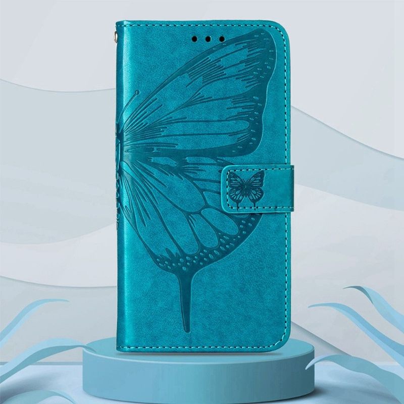 Housse Google Pixel 6a Papillon Fleur Porte-Cartes