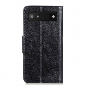 Housse Google Pixel 6a Style Cuir Vieilli